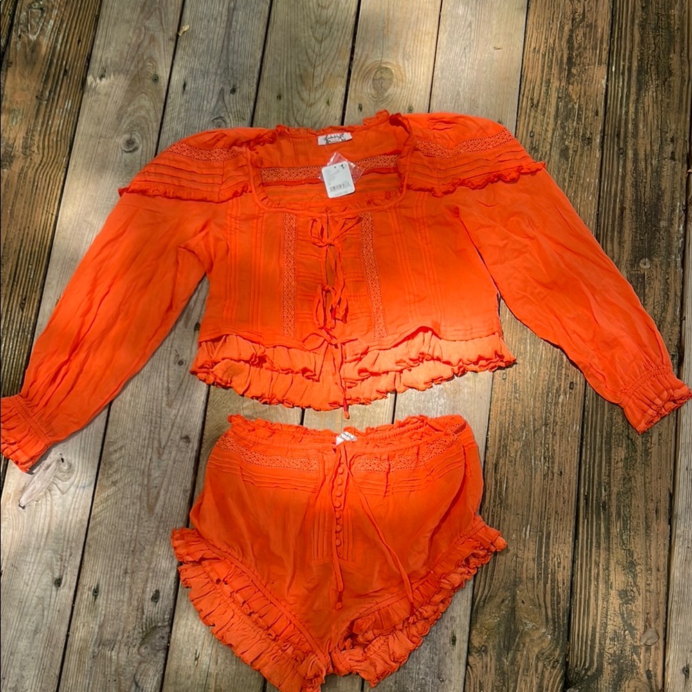 Free People Scarlet Ibis Set